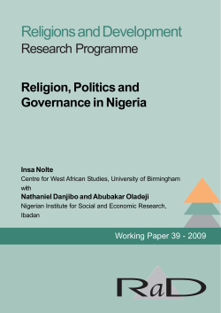 Religions and Development