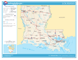 Karta &ouml;ver Louisiana