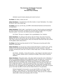 This American Life Episode Transcript Program #355 The Giant Pool