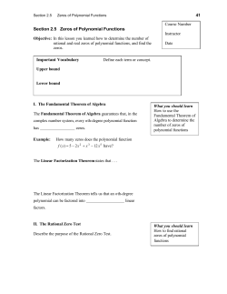 Section 2.5 - Larson Precalculus