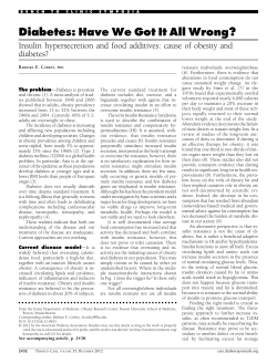 Diabetes: Have We Got It All Wrong? - Diabetes Care