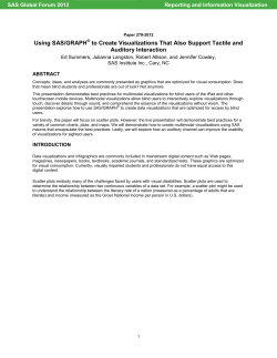 279-2012: Using SAS/GRAPH&reg; to Create Visualizations That Also