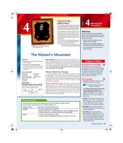 The Women`s Movement