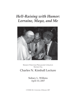 Hell-Raising with Humor: Lorraine, Mayo, and Me