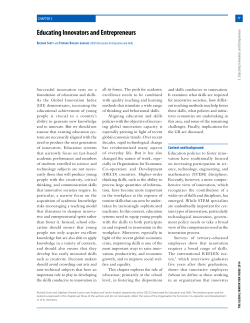 Educating Innovators and Entrepreneurs