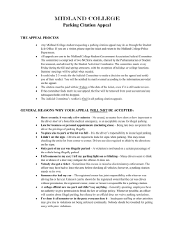 Parking Citation Appeal
