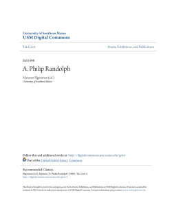 A. Philip Randolph - USM Digital Commons