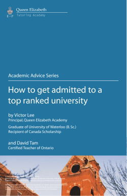 How to get admitted to a top ranked university copy