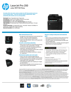 LaserJet Pro 200 - The Printer Works!