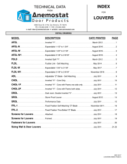 DOOR PRODUCTS LOUVERS