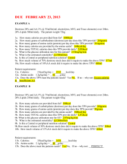 DUE FEBRUARY 23, 2013