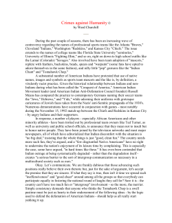 Crimes against Humanity