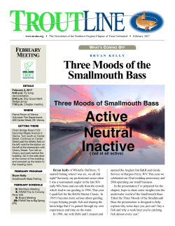 Three Moods of the Smallmouth Bass