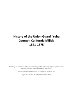 History of the Union Guard - California State Military Museum