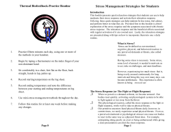 Stress Management Strategies for Students