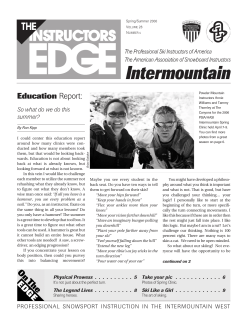 Instructor`s Edge Spring/Summer 2006 - PSIA
