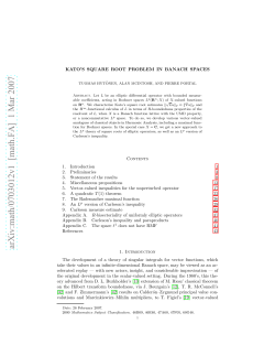 arXiv:math/0703012v1 [math.FA] 1 Mar 2007
