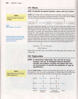 I7,I Woxes 17.2 Triglycerides