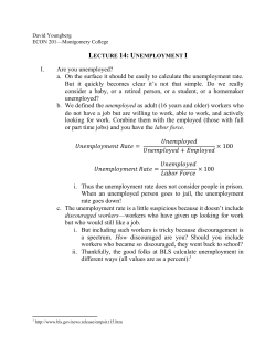 Unemployment I - David Youngberg