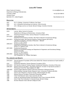 CV - Genomics of Hybrid Sterility