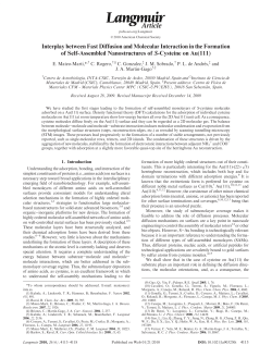 Interplay between Fast Diffusion and Molecular