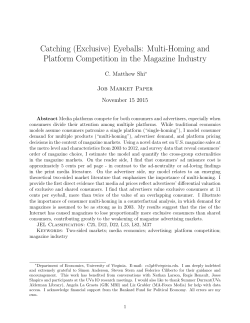 Catching (Exclusive) Eyeballs: Multi