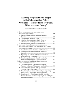 Abating Neighborhood Blight with Collaborative Policy Networks