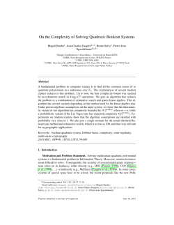 On the Complexity of Solving Quadratic Boolean Systems