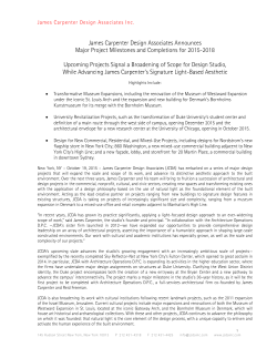 Read full Press Release - James Carpenter Design Associates
