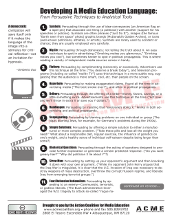 Developing A Media Education Language