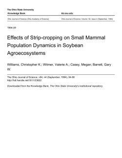 Effects of Strip-cropping on Small Mammal Population Dynamics in