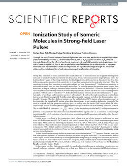 Ionization Study of Isomeric Molecules in Strong