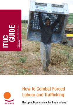 How to Combat Forced Labour and Trafficking
