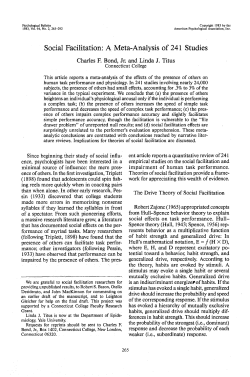 Social Facilitation: A Meta