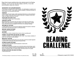 Reading Challenge Log - Cary Memorial Library