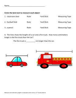 Circle the best tool to measure each object