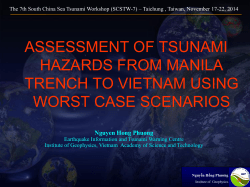 Scenario-based THA from the Manila Trench