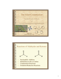 The Aldol Condensation