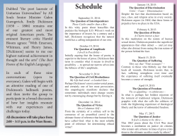 I dwell in Possibility - Unitarian Church of All Souls