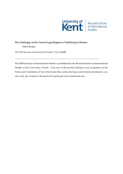 Critically evaluate the legal regime relating to trafficking in women