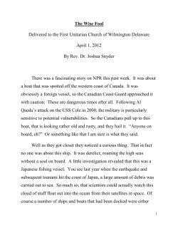 The Wise Fool - First Unitarian Church of Wilmington, DE