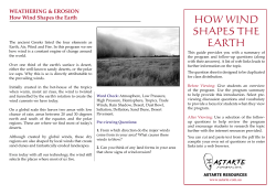 how wind shapes the earth