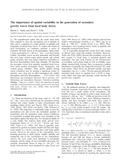 The importance of spatial variability in the generation of secondary