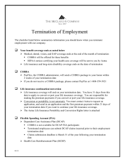 Termination of Employment