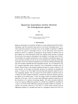 Quantum hyperplane section theorem for homogeneous spaces