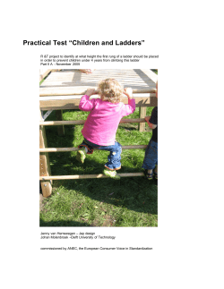 Practical Test &ldquo;Children and Ladders&rdquo;