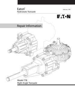 Eaton&reg; Repair Information Repair Information