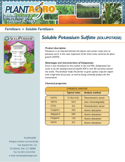 Soluble Potassium Sulfate (SOLUPOTASSE)