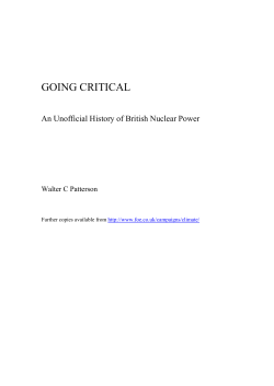 going critical - Friends of the Earth