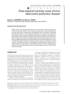 Does physical inactivity cause chronic obstructive